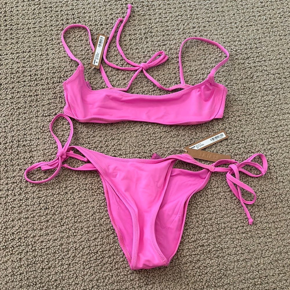 SKIMS Pink Bikini Set